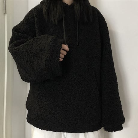 ボアパーカー もこもこ ラムウール ルーズ 防寒 韓国ファッション レディース 韓国ファッション レディース フリース ボア ゆったり カジュアル ストリート系 DTC-631523179929