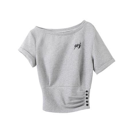 セットアップ 上下セット スウェット オフショルダー tシャツ トップス ミニスカート ハイウエスト オフショル レトロ 大人可愛い ガーリー カジュアル DTCA-924094932830