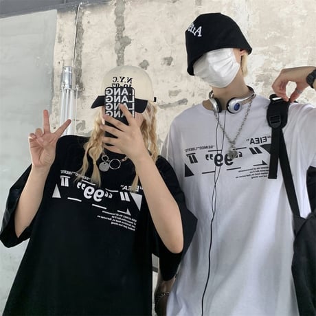 ユニセックス Tシャツ 半袖 ラウンドネック バックプリント オーバーサイズ メンズ レディース トップス 大きめ カジュアル ストリートファッション DTC-647820082238