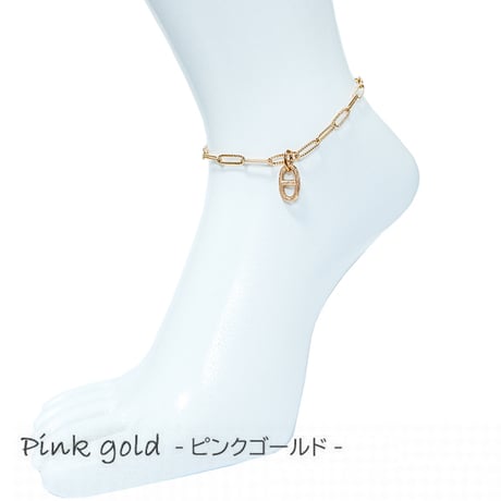ハワイアンジュエリー アンクレット 金属アレルギー対応 マリン クラシカル スクロール 波 ハワジュ サージカルステンレス アクセサリー インスタ Ank-gnsc-j4-81254