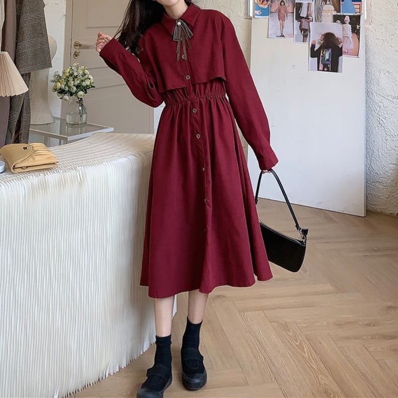 【まむをさま専用】MHL ワンピース　襟付き 襟つきワンピース