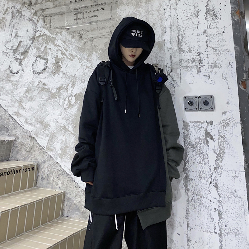 ユニセックス パーカー アシンメトリー 重ねデザイン プラスベルベット ルーズ 韓国ファッション メンズ レディース 男女兼用 アシメ カジュアル ストリート系 DTC-634512223674 ユニセックス パーカー アシンメトリー 重ねデザイン プラスベルベット ルーズ 韓国ファッション メンズ レディース 男女兼用 アシメ カジュアル ストリート系 DTC-634512223674