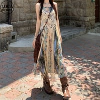 2点セット かぎ編みビスチェ 花柄キャミワンピース タッセル フリンジ サマーニット ノースリーブ リゾートサマードレス ロング丈 レトロ 大人可愛い ガーリー DTC-811558757083