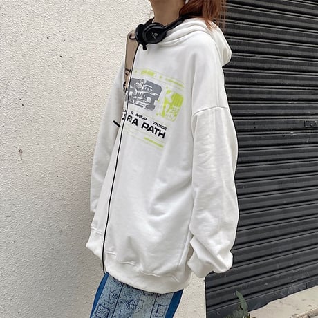 ユニセックス パーカー プルオーバー レタープリント 裏起毛 長袖 オーバーサイズ 韓国ファッション メンズ レディース カジュアル ストリートファッション DTC-658002150523