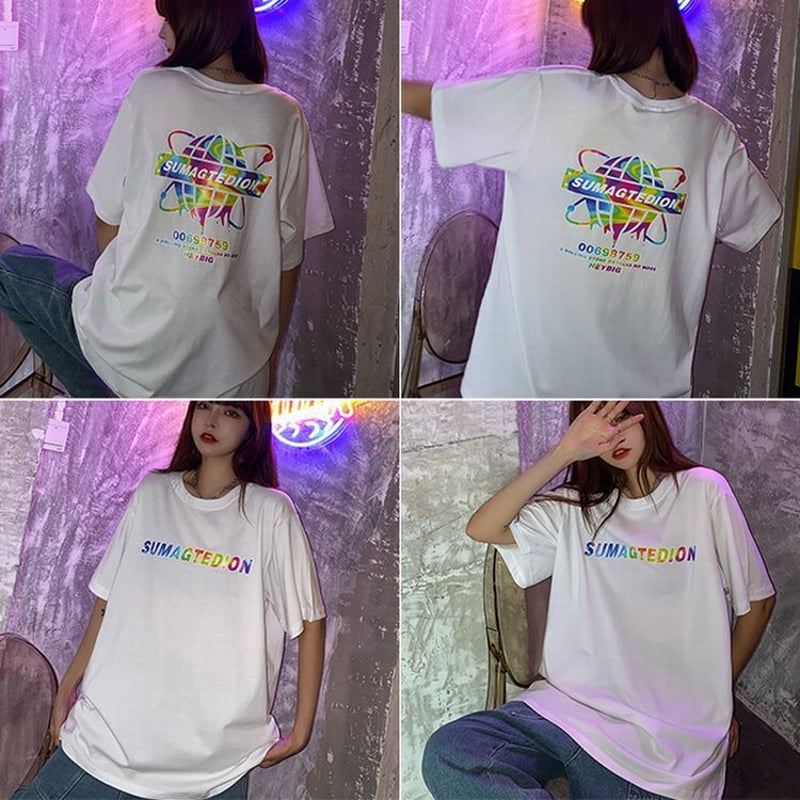 ユニセックス Tシャツ 半袖 メンズ レディース レインボーカラー ユニセックス Tシャツ 半袖 メンズ レディース レインボーカラー