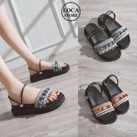 レディース 厚底 2WAYストラップ サンダル プラットフォーム フラットサンダル 厚底サンダル 歩きやすい 疲れない フェミニン (DCT-571496643633)