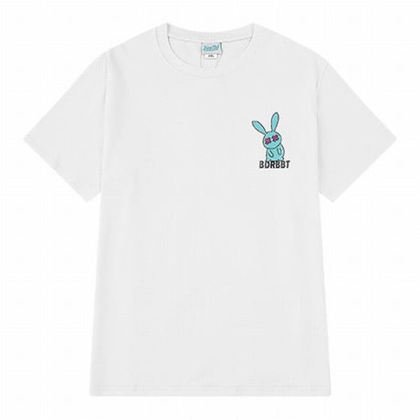 【2カラー】 ユニセックス Tシャツ 半袖 BADRABBIT うさぎ オーバーサイズ カジュアル 韓国ファッション メンズ レディース 韓国ストリートファッション DTC-619746188143