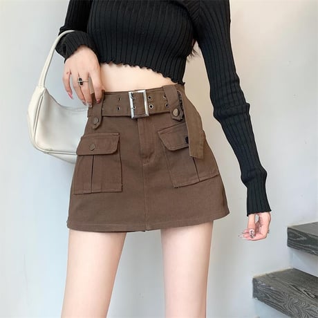 デニム ショートパンツ スカート風 ハイウエスト Aライン レトロ 韓国ファッション レディース 大人可愛い ガーリー カジュアル DTC-680226852680