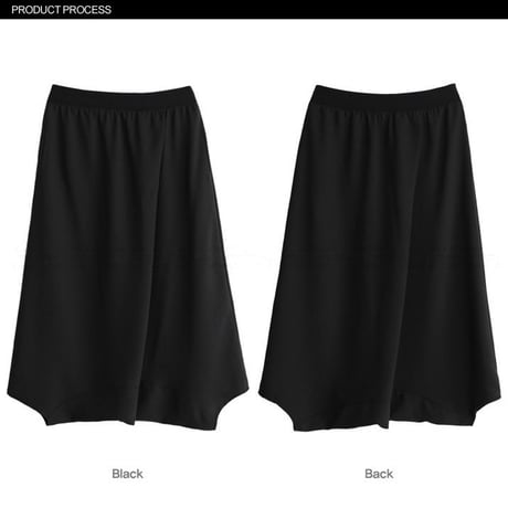 レディース ハーレムパンツ サルエルパンツ クロップドパンツ ダンス ヨガ スカート風パンツ スカンツ 韓国ファッション (DCT-533336068295)