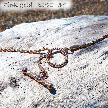 ハワイアンジュエリー ネックレス 金属アレルギー対応 マンテル チョーカーロープ チェーン 43.0cm メンズ レディース サージカルステンレス インスタ Mantel-gnsc-j3