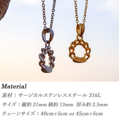 ハワイアンジュエリー ネックレス サークル 金属アレルギー対応 カレイキニ スクロール 波 サージカル ステンレス メンズ レディース アクセサリー gps81363