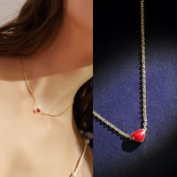 ネックレス レディース ハート ゴールド 合金 金メッキ シンプル ペンダント パーティー 人気 アクセサリー ジュエリー 可愛い かわいい チェーン付 (DTC-558392617452)