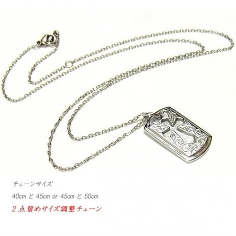 【ハワイアンジュエリー / HawaiianJewelry】 ペンダント クロス ネックレス プルメリア スクロール ホヌ (gps8826)