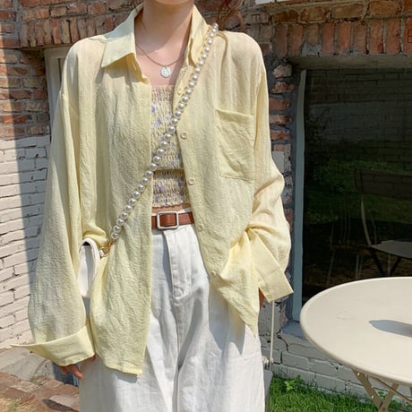 2点セット シャツ 薄手 ブラウス キャミソール 花柄 長袖 トップス ゆったり レトロ 韓国ファッション レディース 大人可愛い ガーリー カジュアル フェミニン DTC-669186925079
