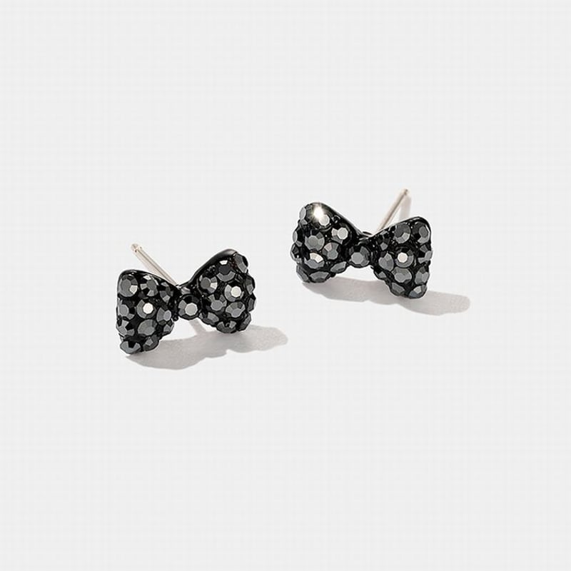 ピアス リボン CZ キラキラ 韓国アクセサリー キャッチ CZ
