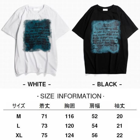 ユニセックス Tシャツ 半袖 レタープリント 英字 ラウンドネック オーバーサイズ トップス 大きめ カジュアル ストリートファッション DTC-640058576164