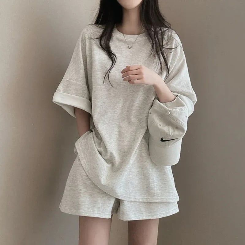 新品未使用⭐︎ベアショートパンツ アルパカ素材 あったか テディベア セットアップ 2点セット tシャツ ショートパンツ オーバーサイズ