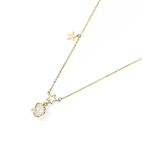 ネックレス 五芒星 星 スター 合成オパール チェーン付 ゴールド キラキラ 韓国アクセサリー 合金 ペンダント 人気 アクセサリー DTC-602602813338