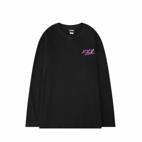 ユニセックス 長袖Tシャツ ×ペイント Tシャツ バツペイント 長袖 オーバーサイズ 韓国ファッション メンズ レディース 韓国ストリートファッション DTC-610859198983