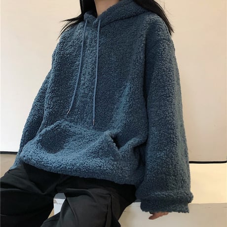 ボアパーカー もこもこ ラムウール ルーズ 防寒 韓国ファッション レディース 韓国ファッション レディース フリース ボア ゆったり カジュアル ストリート系 DTC-631523179929