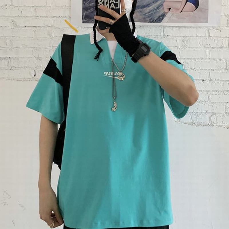 韓国 ユニセックス ボアネック ポロ スウェットシャツ U.S. POLO ASSN.（ユーエスポロアッスン）の「【U.S.POLO ASSN