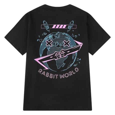 Tシャツ 半袖 メンズ レディース ユニセックス ラウンドネック アースラビット プリント かわいい オーバーサイズ 大きいサイズ ルーズ ストリート TBN-612927403068