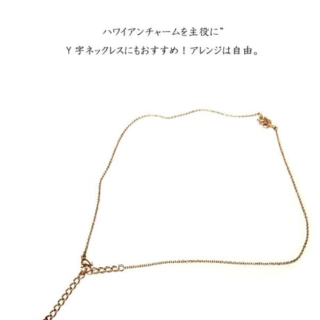 ハワイアンジュエリー ネックレス 金属アレルギー対応 リーフ 葉 Mana(マナ) チェーン付き サージカルステンレス メンズ レディース アクセサリー インスタ gns8175
