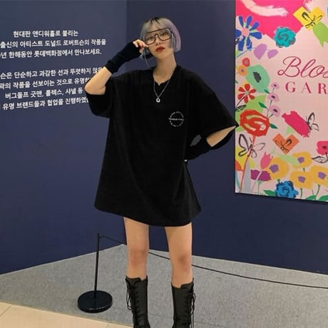 ユニセックス Tシャツ 半袖 メンズ レディース ラウンドネック シンプル 英字 バックプリント オーバーサイズ 大きいサイズ ルーズ ストリート TBN-622148257601
