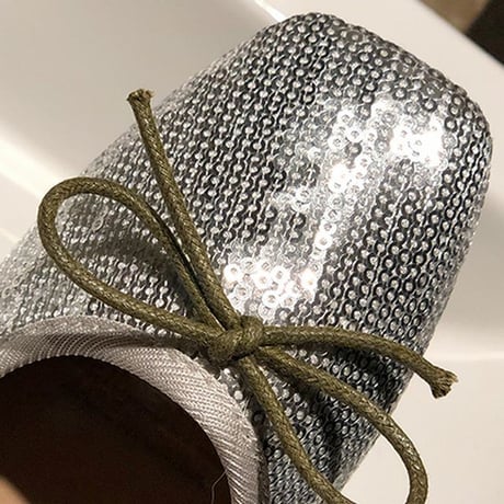 パンプス リボン キラキラ フラット スパンコール 韓国ファッション レディース フラットパンプス フラットシューズ ぺたんこ キュート 痛くない かわいい 歩きやすい 589189010792