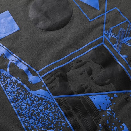 ユニセックス Tシャツ 半袖 幾何学 グラフィティプリント オーバーサイズ 韓国ファッション メンズ レディース トップス カジュアル ストリートファッション DTC-644775769961