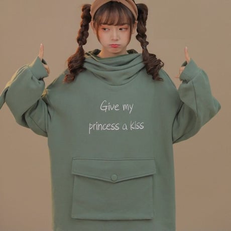 カエル パーカー プルオーバー フード ジップアップ 大きなポケット ルーズ 韓国ファッション レディース ゆったり 防寒 カジュアル ストリートファッション DTC-629331267965
