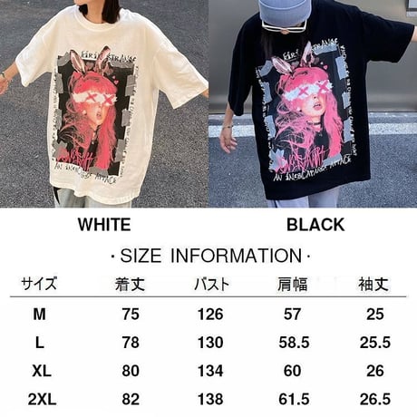 【2カラー】ユニセックス Tシャツ 半袖 バックプリント オーバーサイズ 大きめ カジュアル 韓国ファッション メンズ レディース 韓国ストリートファッション DTC-672756070324