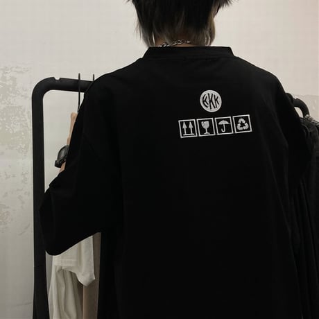 【2カラー】 ユニセックス Tシャツ 半袖 刺繍 クルーネック オーバーサイズ ゆったり シンプル 韓国ファッション メンズ レディース カジュアル ストリート系 DTC-640277176937