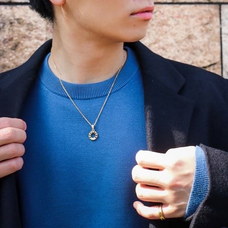 ハワイアンジュエリー ネックレス サークル 金属アレルギー対応 カレイキニ スクロール 波 サージカル ステンレス メンズ レディース アクセサリー gps81363