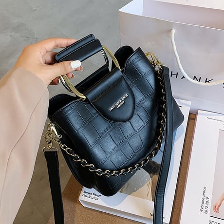 2WAY ハンドバッグ ショルダーバッグ ファスナー ミニバッグ スクエアバッグ バッグ 鞄 レトロ ブラック ホワイト ブラウン ワインレッド DTC-625751564330