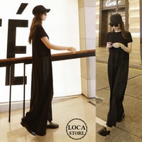 Tシャツワンピース マキシ丈 ワンピース 半袖 大きいポケット ゆったりウエスト ロング丈 半袖 ルーズ レトロ 韓国ファッション レディース 大人可愛い ガーリー DCT-705893648998