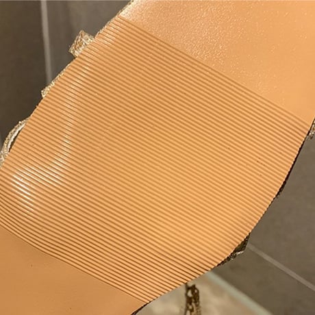 サンダル ラインストーン クロスストラップ 5cm チャンキーヒール スクエアトゥ 韓国ファッション レディース アンクルストラップ パンプス 597321753157