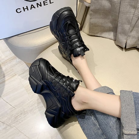 ダットスニーカー 厚底 22.0～25.0cm 厚底スニーカー スニーカー 韓国ファッション レディース シューズ カジュアル スポーツ 歩きやすい 疲れない DTC-625805284858