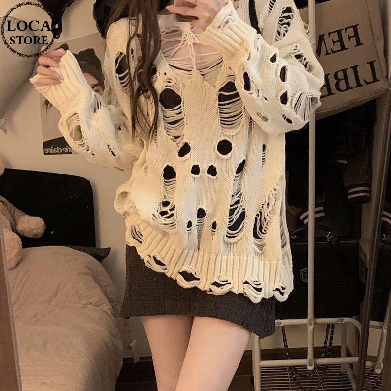 ダメージニット ニットセーター ダメージ加工 クラッシュ加工 ダメージニット ニットセーター ダメージ加工 クラッシュ加工