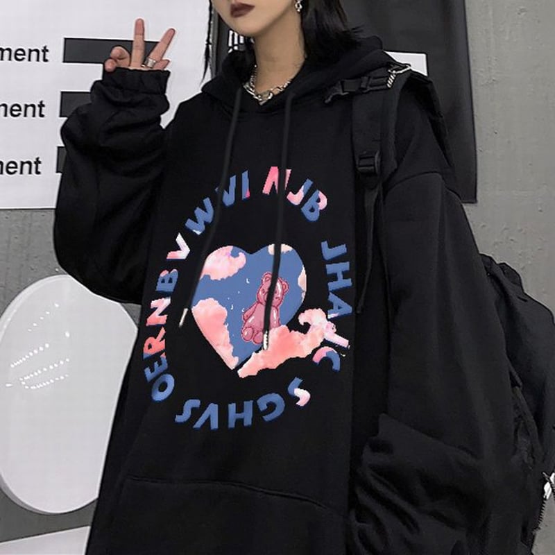 ユニセックス パーカー プルオーバー クマちゃん 裏起毛 ユニセックス パーカー プルオーバー クマちゃん 裏起毛