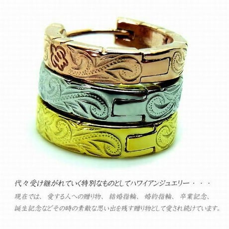 ※数量限定特価!!【片耳用】ハワイアンジュエリー ピアス フープピアス インスタ (ropi02)