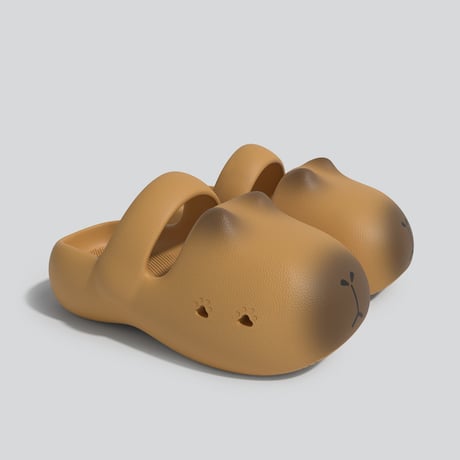 厚底 サンダル カピバラ 23.5～25.5cm スリッパ ビーチサンダル 厚底サンダル キュート かわいい 歩きやすい カジュアル DTCA-779993457690