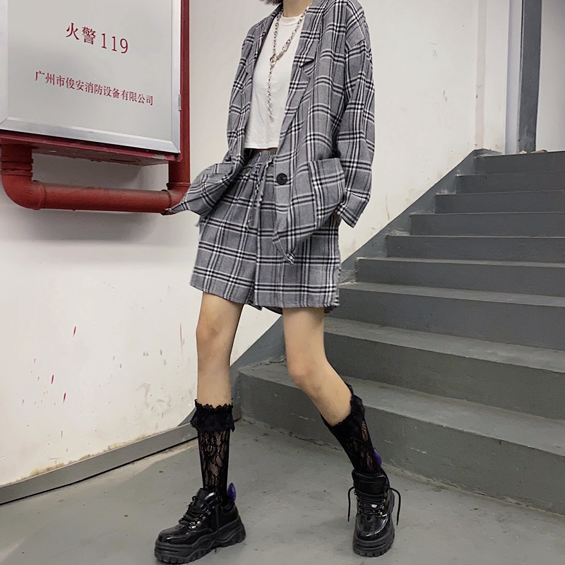 値下げ【FOR SOME ONE】チェックセットアップ