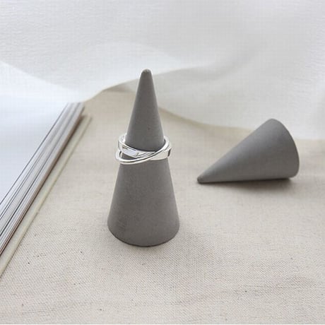 【シルバーアクセサリー】シンプル 2連リング 指輪 シルバー925 レディース #11 #13 #15 kgf0505 (DTC-582997193747)