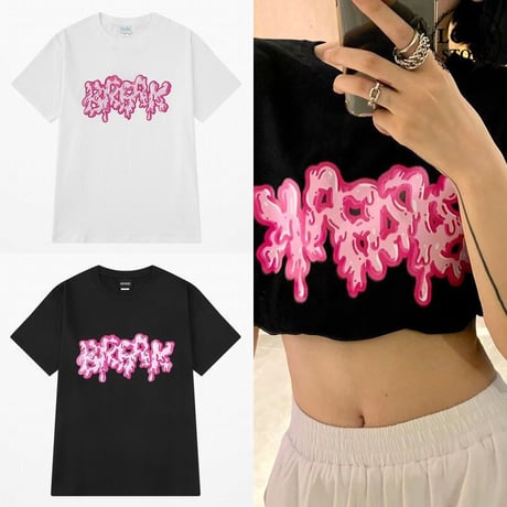 ユニセックス Tシャツ 半袖 英字 プリント オーバーサイズ 韓国ファッション メンズ レディース 大きいサイズ ルーズ 韓国ストリートファッション TBN-620325940135