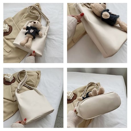 クマのぬいぐるみ ワンショルダートートバッグ アニマルバッグ ショルダーバッグ ミニバッグ バッグ 肩掛け シンプル 鞄 レトロ DTC-624341543778