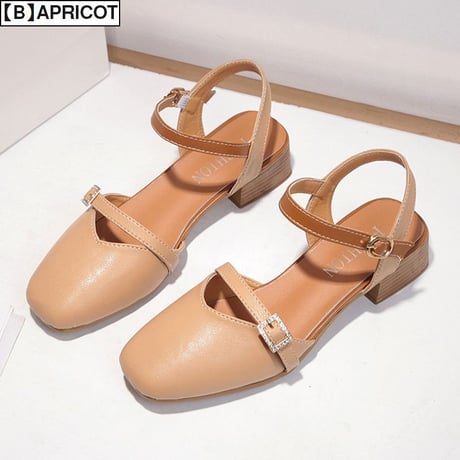 サンダル クリアヒール チャンキーヒール4cm アンクルストラップ 韓国ファッション レディース サンダル スクエアトゥ キュート 痛くない かわいい 靴 歩きやすい