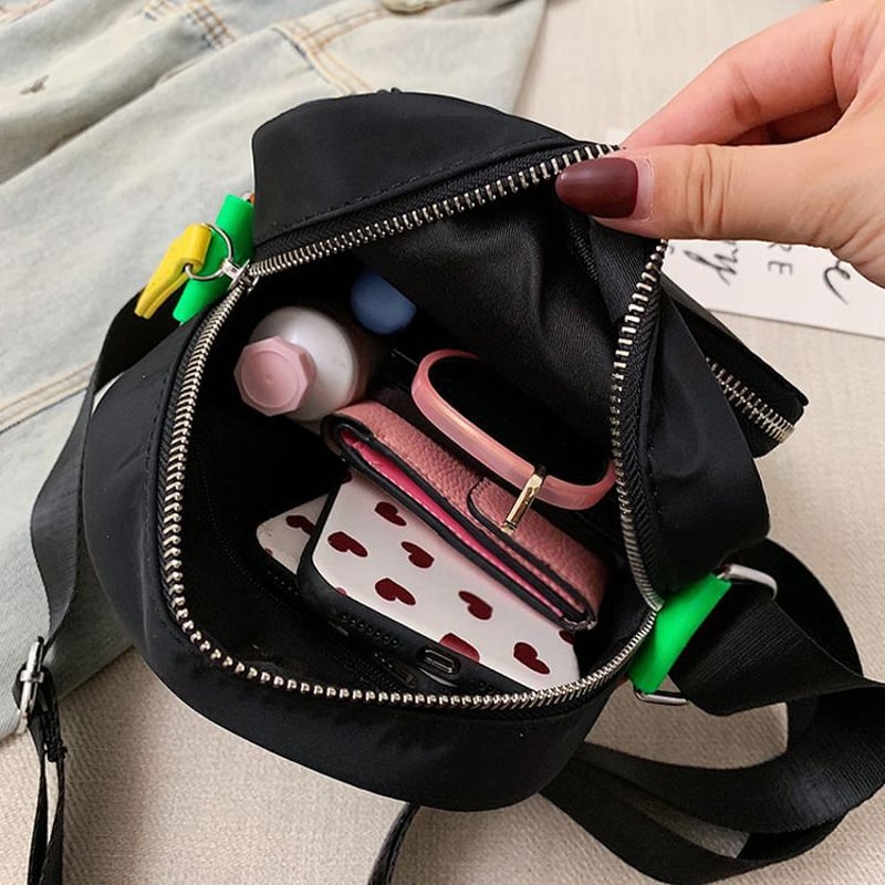 マルチカラー ショルダーバッグ ポシェット メッセンジャーバッグ ミニ