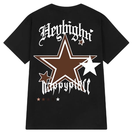ユニセックス Tシャツ 半袖 スター 星 バックプリント オーバーサイズ 韓国ファッション メンズ レディース カジュアル 韓国ストリートファッション DTC-706304353170