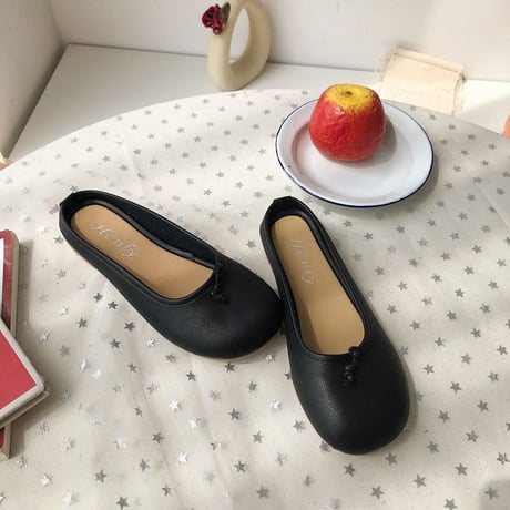 フラットパンプス リボン ラウンドトゥ 韓国ファッション レディース ぺたんこ パンプス ローファー スリッポン フラットシューズ キュート 痛くない かわいい 歩きやすい 589690790608